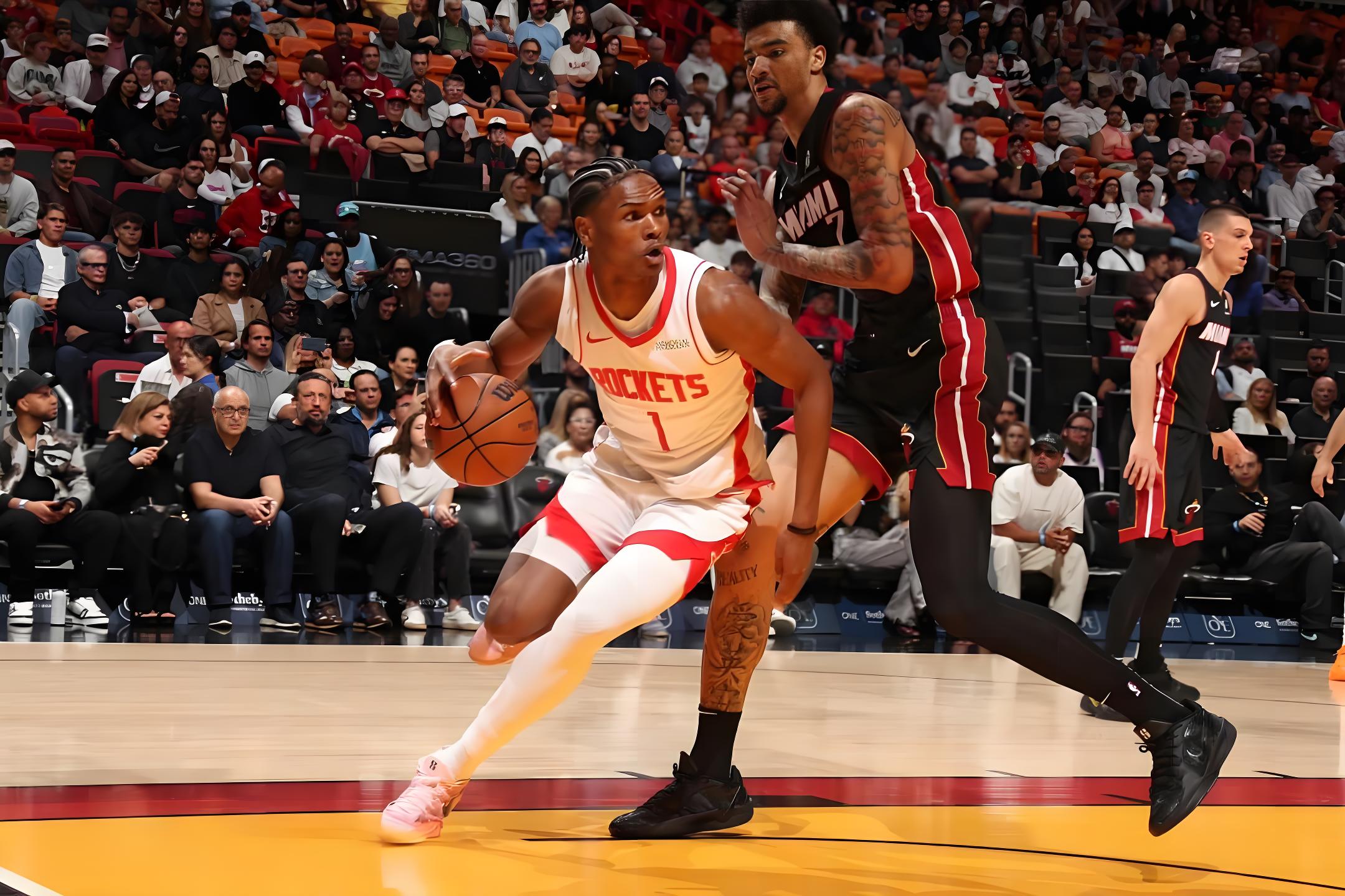 包含热火惊险胜出，绝杀火箭拿下宝贵一场的词条